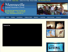 Tablet Screenshot of monroevilleumc.org